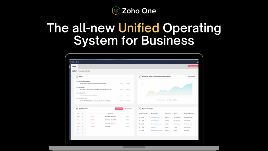 Zoho One Unified Operating System